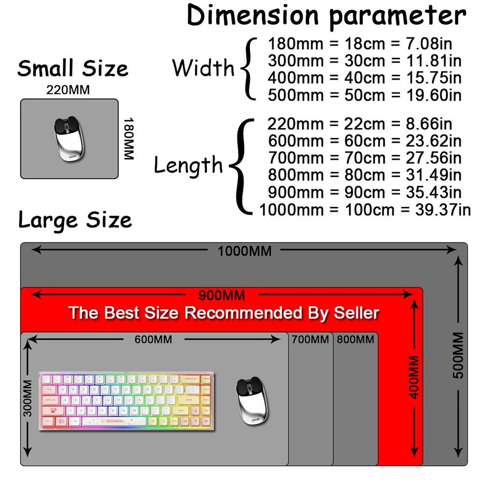 CoreAesthetics™ Japanese Zen Desk Mat (900x400mm)