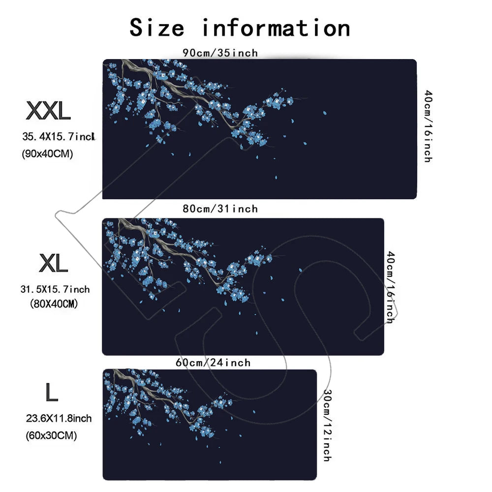 CoreAesthetics™ Japanese Tree Blossom Desk Mat (900x400mm)