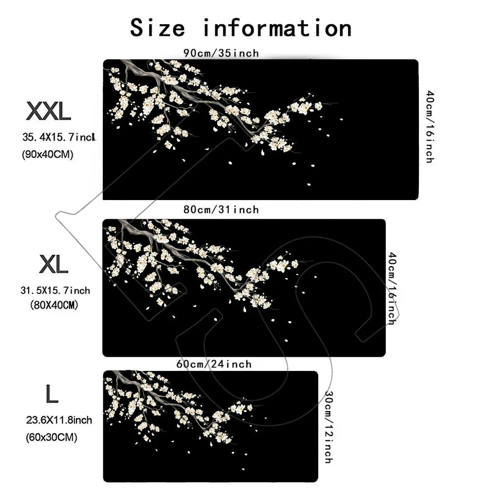 CoreAesthetics™ Japanese Tree Blossom Desk Mat (900x400mm)