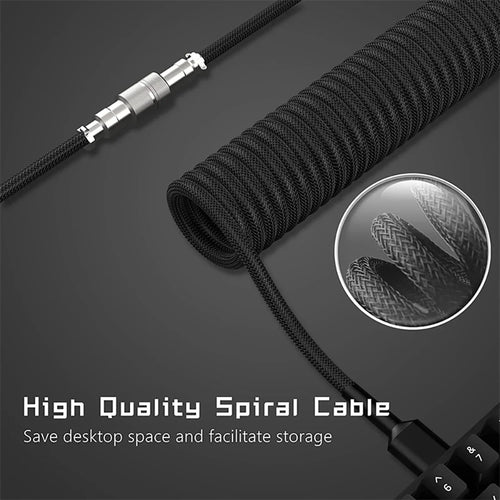 CoreAesthetics™ Custom Coiled Keyboard Cable