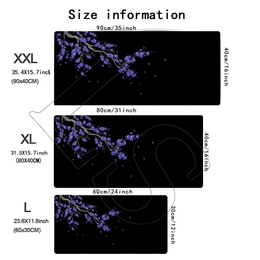 CoreAesthetics™ Japanese Tree Blossom Desk Mat (900x400mm)