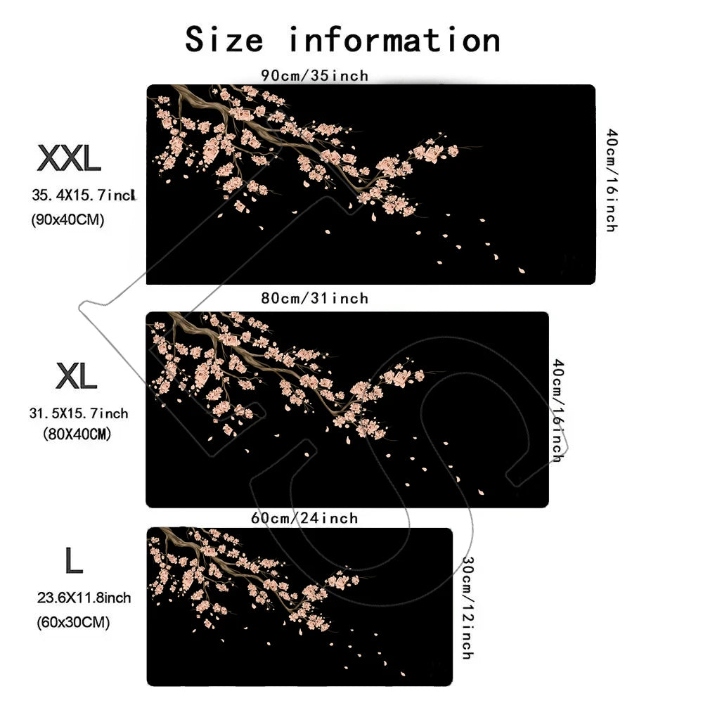 CoreAesthetics™ Japanese Tree Blossom Desk Mat (900x400mm)